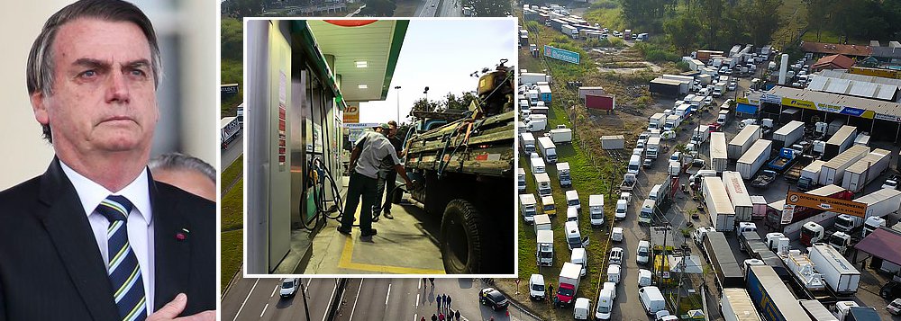 Bolsonaro trai caminhoneiros e Petrobrás aumenta o diesel entre 4,5% e 5,1%