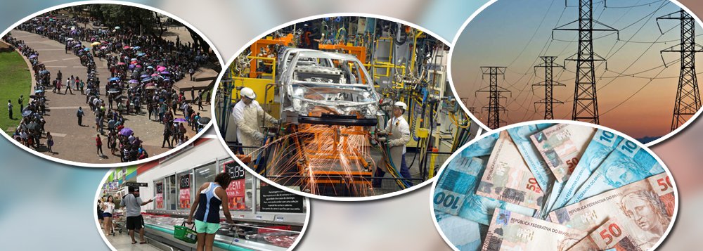 Economia está em queda livre