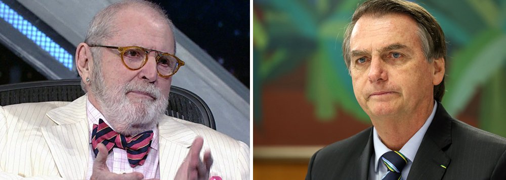 Jô Soares a Bolsonaro: usar elevador social não fará do senhor um trotskista fanático