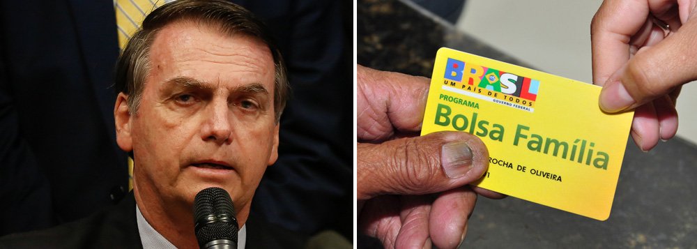 Contra aumento real, Bolsonaro anuncia 13º do Bolsa Família