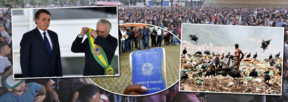 A miséria da dobrada Temer-Bolsonaro