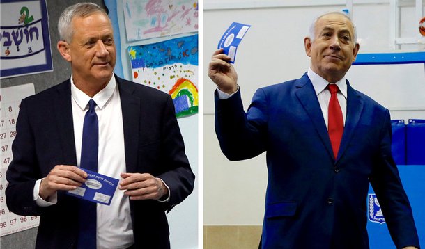 Benny Gantz e Benjamin Netanyahu