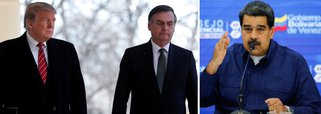 Bolsonaro admite hipótese de invasão militar na Venezuela