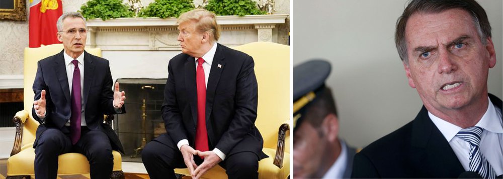 Trump dá volta em Bolsonaro e não põe ingresso do Brasil em reunião da Otan