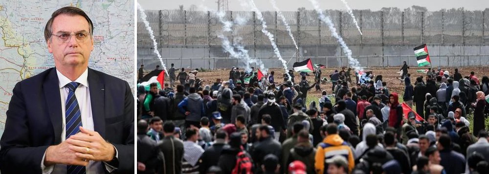 Bolsonaro embarca para Israel em meio a protestos em Gaza