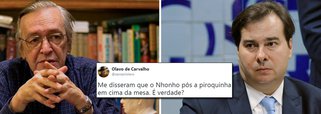 Olavo de Carvalho volta a atacar Rodrigo Maia