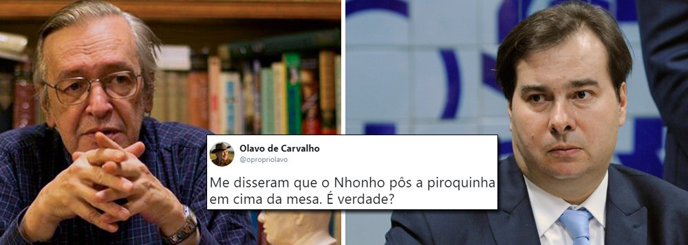 Olavo de Carvalho volta a atacar Rodrigo Maia