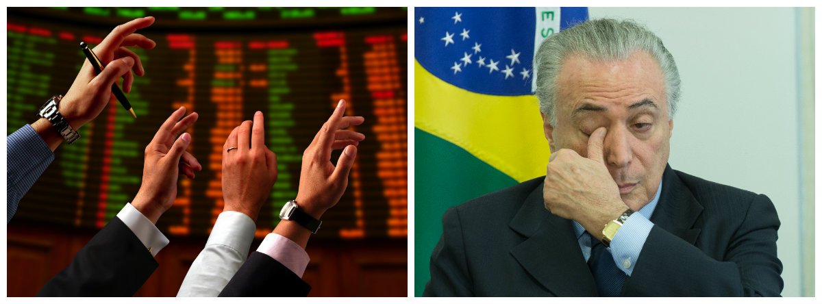 Bolsa despenca e aumenta pressão sobre o dólar com prisão de Temer