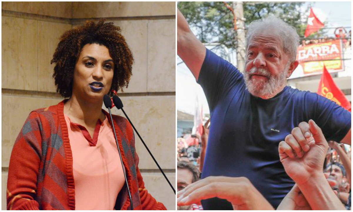 Marielle e Lula são os principais nomes da esquerda no Brasil