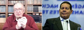 Guru de Bolsonaro, Olavo agride Mourão e o chama de idiota