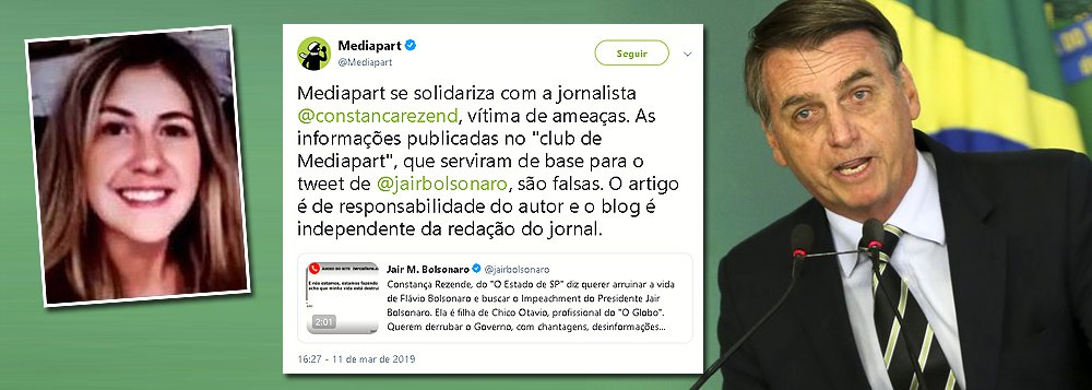 Bolsonaro é mentiroso, aponta site francês usado para gerar fake news contra jornalista