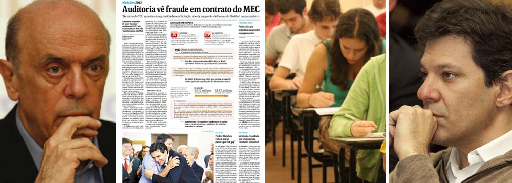 Aliado à Folha, Serra cobra rival e Haddad responde