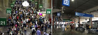 Feriado lota terminais em São Paulo