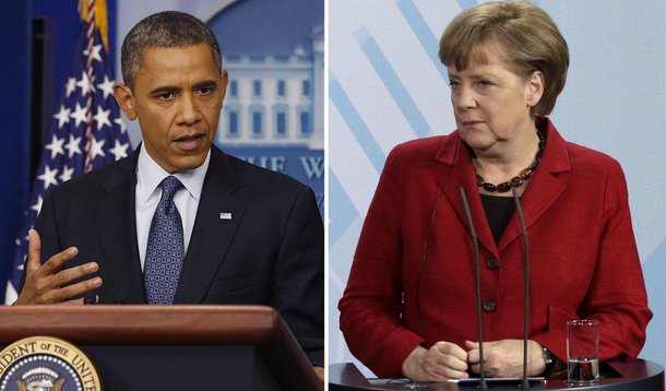Obama mira Merkel e aconselha Europa a afrouxar austeridade 