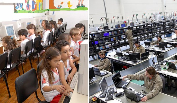 Computadores perdem impostos para serem usados em escolas