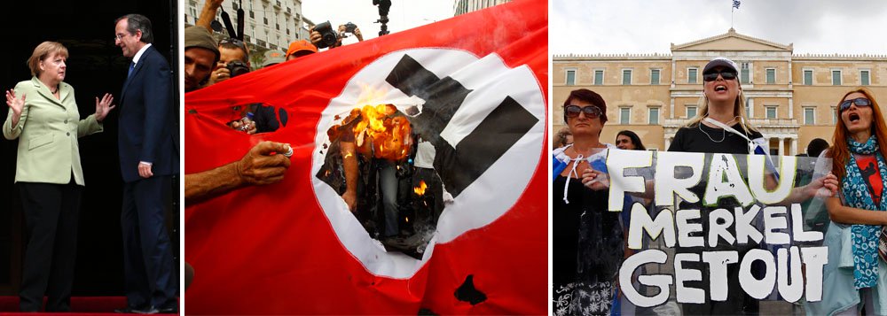 Merkel conhece repulsa popular em ida à Grécia