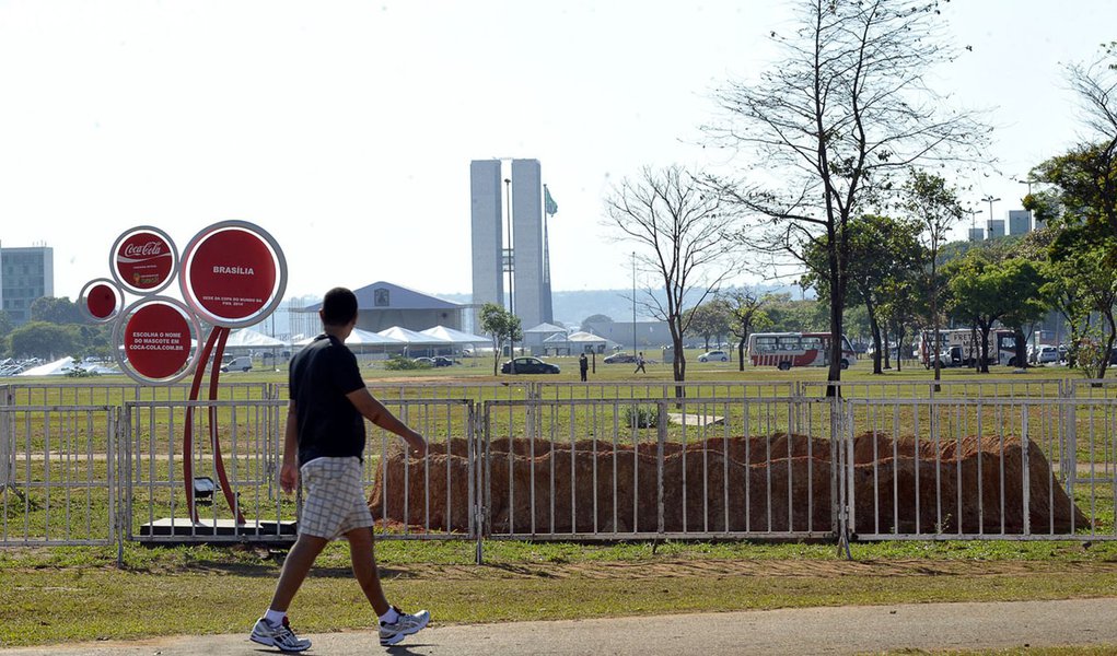 Mascote da Copa é atacado por vândalos no DF