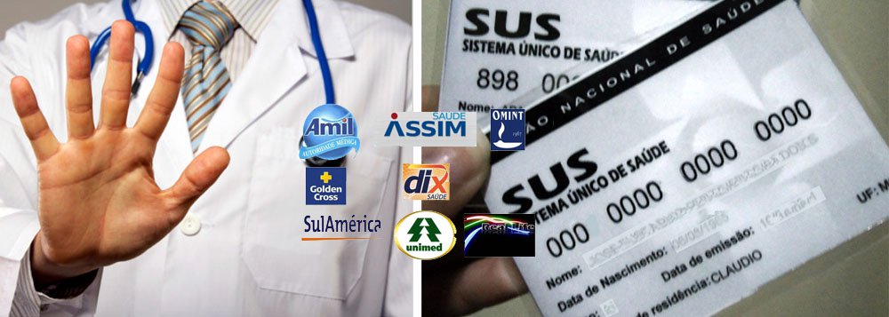 Médicos protestam contra planos de saúde