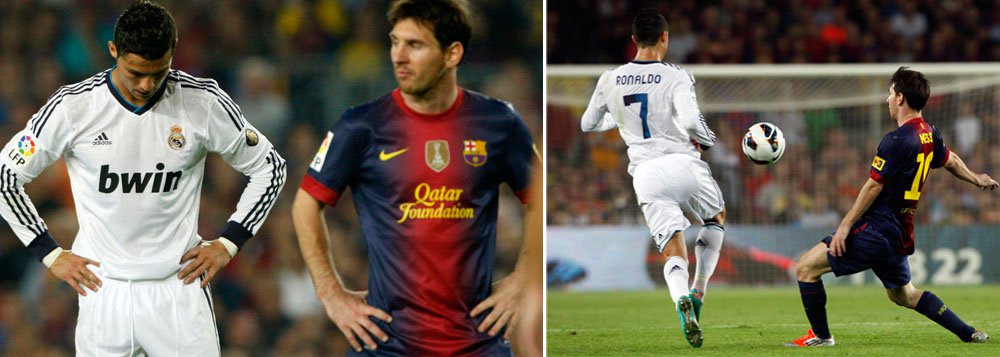 Tudo igual no duelo entre Messi e Cristiano Ronaldo