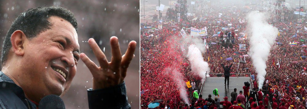 Sob tempestade, Chávez promete "pobreza zero"
