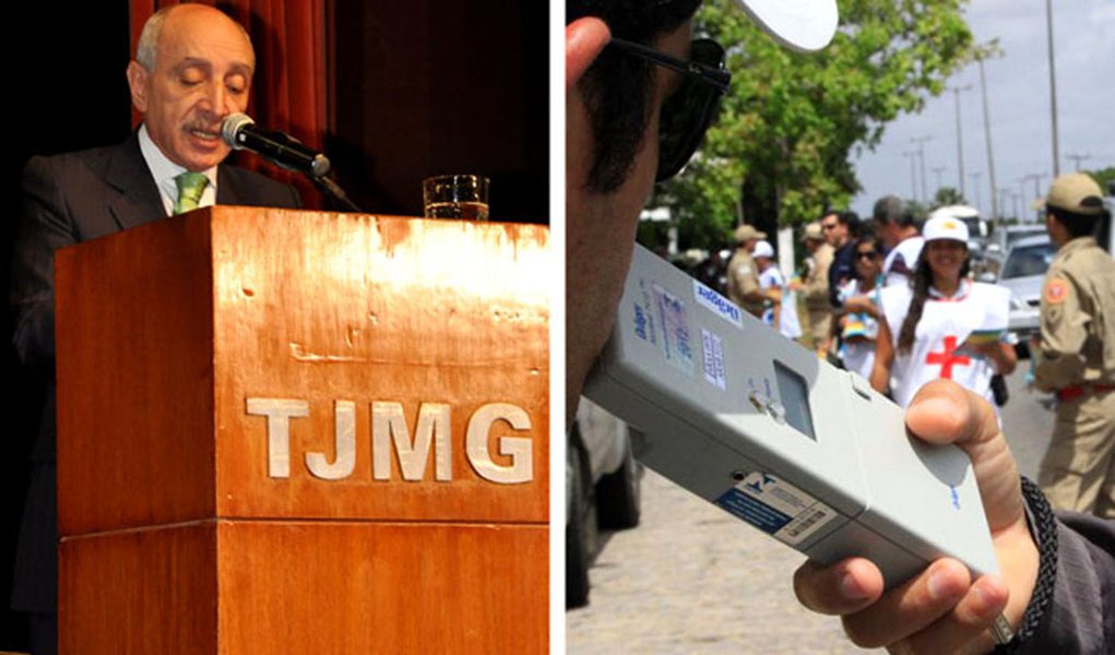 Presidente do TJMG recusa bafômetro em blitz da Lei Seca