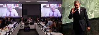 Assange ironiza Obama em vídeo durante evento na ONU