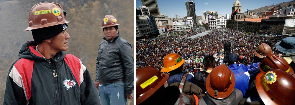 Mineiros da Bolívia promovem 72 horas de protestos no país