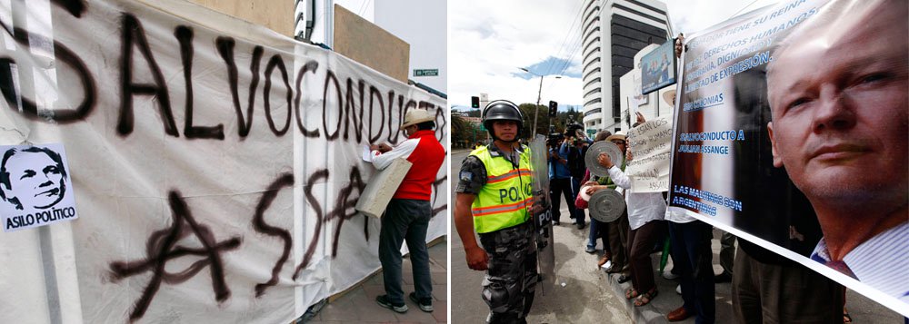 Inglaterra se recusa a levar Assange à embaixada do Equador na Suécia