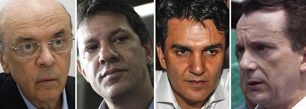 Serra, Haddad e Chalita: todos contra Celso