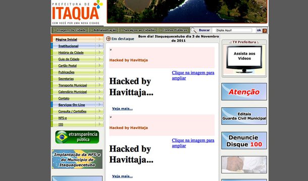 Hackers invadem sites do Bope, prefeituras e Promotoria