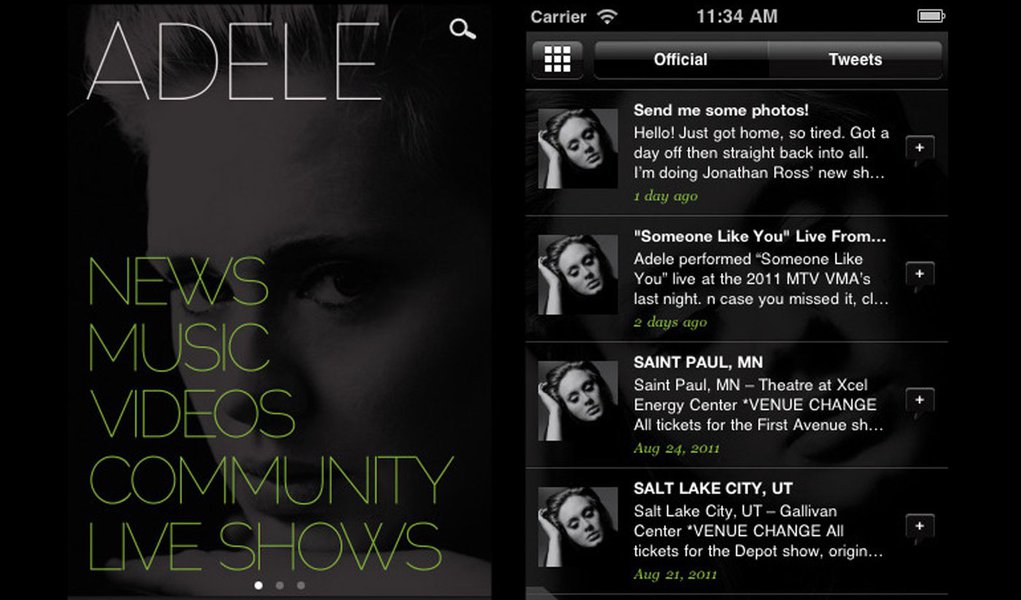 Adele ganha aplicativo mobile