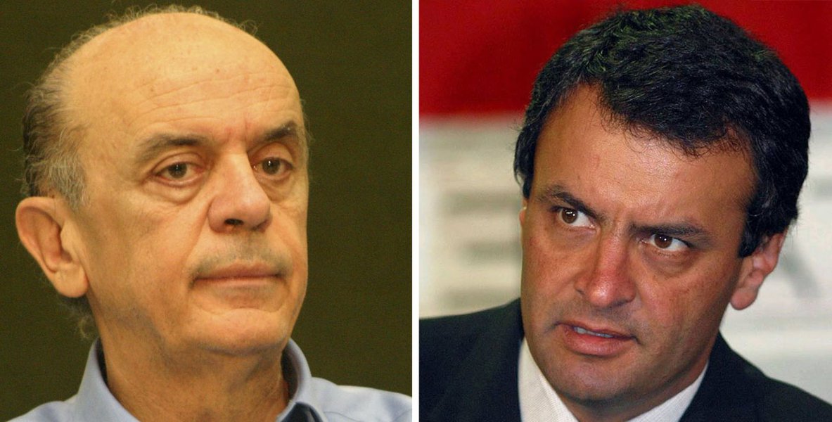 Para Serra, Aécio Neves é "balão com pouco gás"