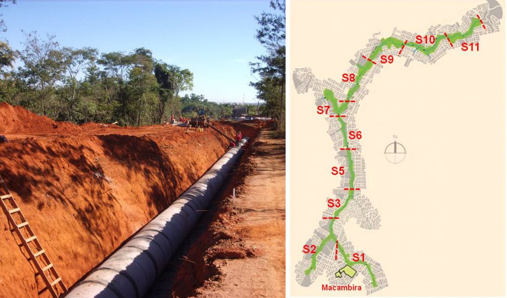 Obras do Macambira Anicuns cumprem lei, rebate prefeitura