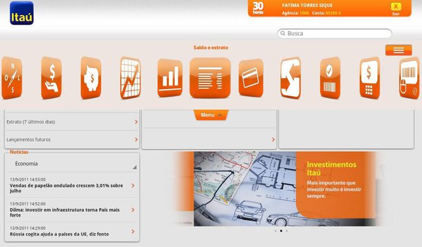 Itaú online deixa clientes na mão
