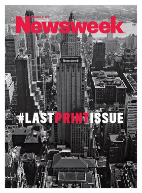 Newsweek faz sua última capa impressa