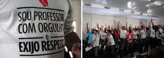 Professores da rede privada entram em greve