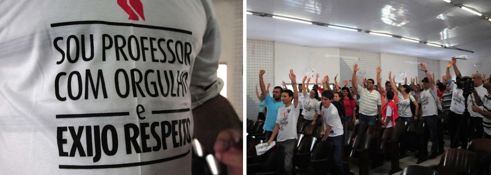 Professores da rede privada entram em greve
