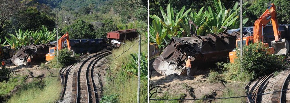 Ferrovia da Vale em Minas é liberada após acidente