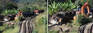 Ferrovia da Vale em Minas é liberada após acidente