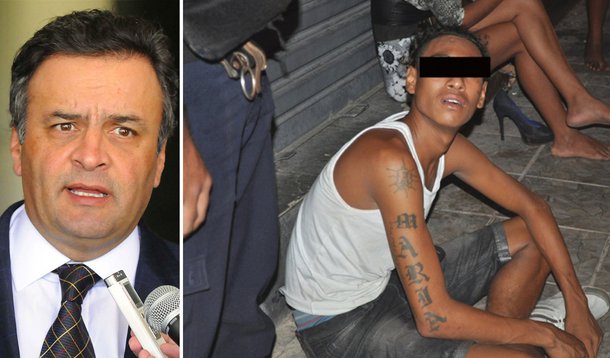Aécio propõe triplicar pena para corrupção de menores