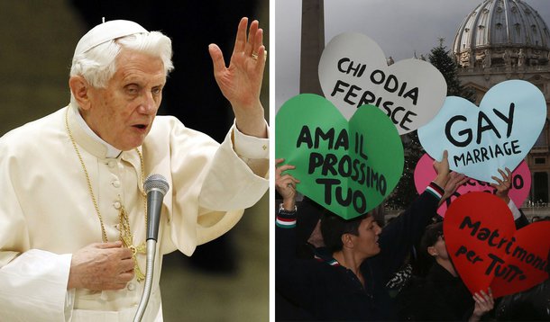 Bola fora: papa quer aliança de religiões contra casamento gay
