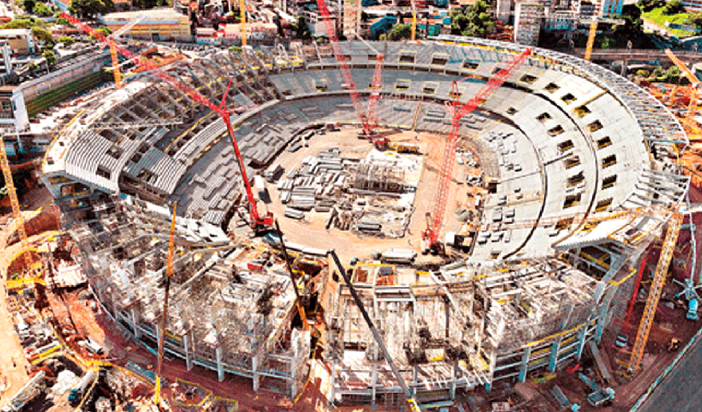 Arena Fonte Nova já tem 65% de avanço físico