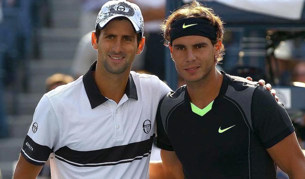 Nadal e Djokovic fazem jogo de exibição no Santiago Bernabeu