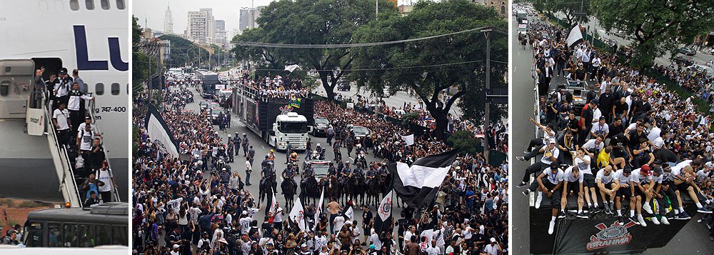 Megafesta para o Timão campeão do mundo