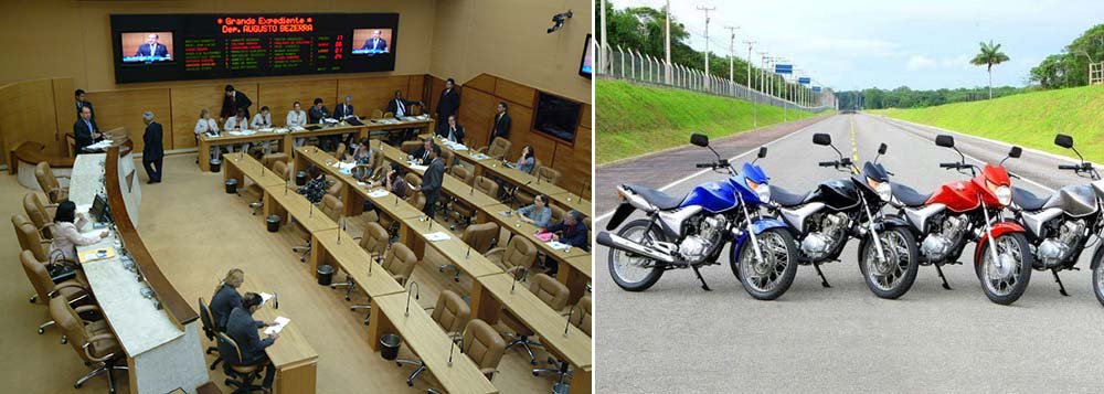 Deputados aprovam projeto que isenta motos de licenciamento e IPVA