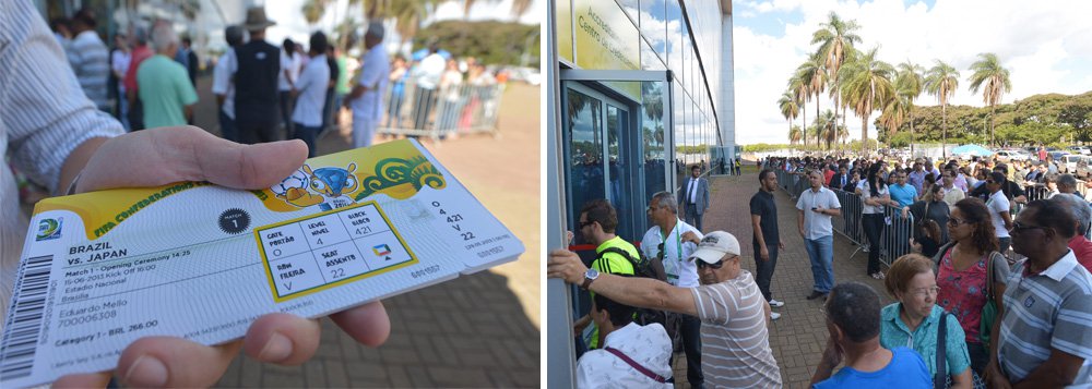 Ingressos para Copa das Confederações já podem ser retirados