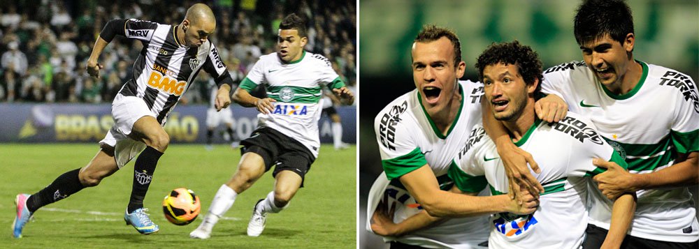 Atlético-MG cede Vitória ao Coritiba nos acréscimos
