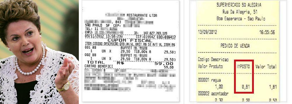 Dilma sanciona lei que obriga notas ficais a detalhar impostos