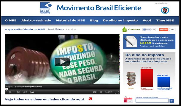 Movimento Brasil Eficiente dá boas vindas a Pernambuco