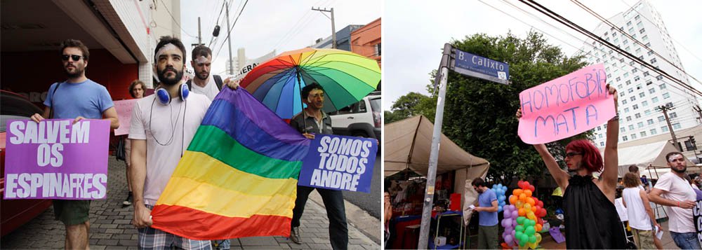 Paulistas protestam contra a homofobia